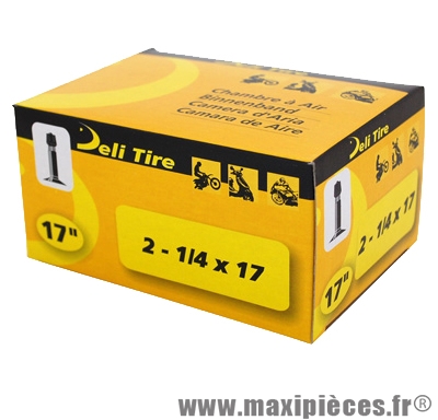 Chambre à air 17 pouces Deli Tire 2 - 1/4 x 17 - valve droite schrader