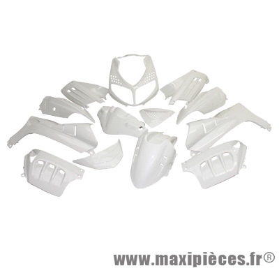Kit carrosserie carénage blanc pour speedfight 2 (13 pièces)