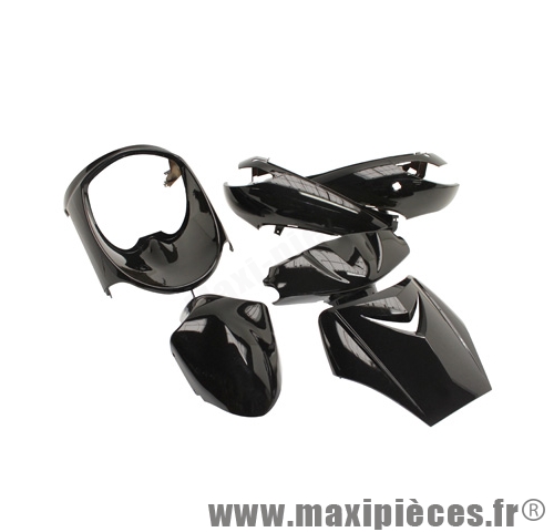 carrosserie / carenage de scooter pour vivacity jusqu'a 2008 noir nacre (kit 6 pieces)