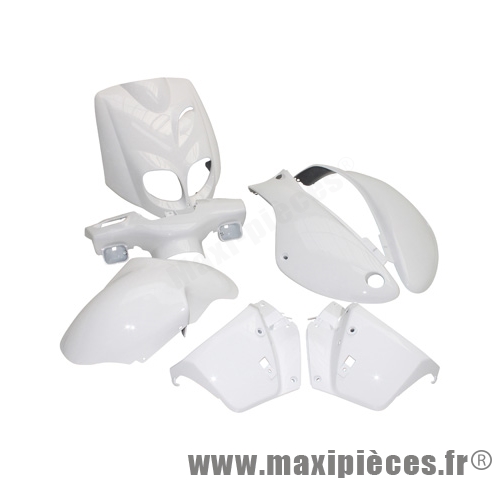 carrosserie / carenage de scooter pour trekker 2007>/tkr blanc (kit 7 pieces)