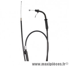 Transmission de gaz / câble d'accélérateur complet pour scooter Mbk 50 Booster / Yamaha 50 Bws (a partir de 2004 et après) * Prix spécial !