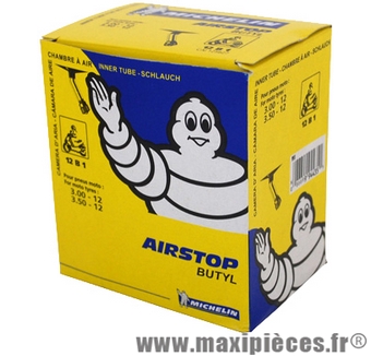 Chambre à air 12 pouces Michelin 12B1 - 3.00/3.50x12 - valve coudée 150 degrés