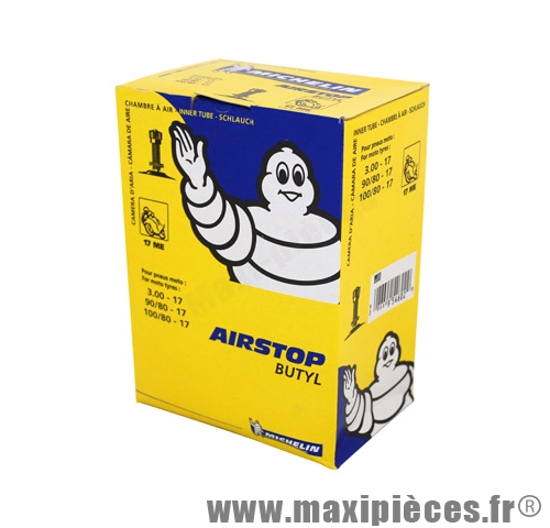 chambre a air 17 3.00x17 + 100/80x17 michelin 17me standard