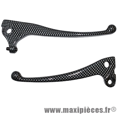 Paire de leviers de frein de scooter pour booster spirit 1998 à 2004 carbone