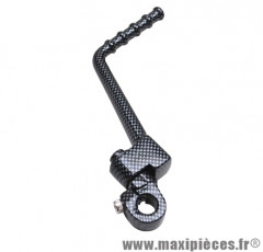 Kick de 50 a boite alu carbone brillant pour euro2/euro3 derbi senda drd x-treme x-race sm gpr enduro gilera rcr smt gsm aprilia rs rx sx bultaco astro lobito ...