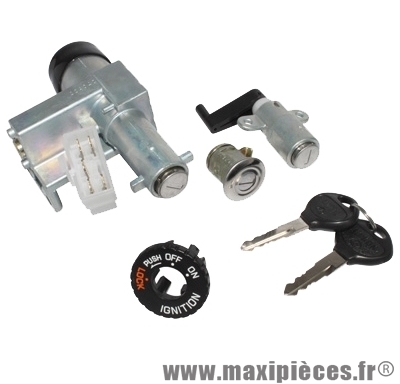 Contacteur a clé serrure neiman scooter 50cc : kymco super 9 de 2000 à 2004