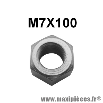 Écrou M7X100 pour goujon de culasse scooter/50 à boîte Mbk Yamaha et cyclomoteur Peugeot/Mbk