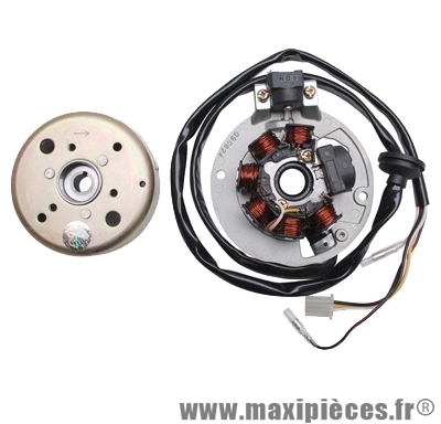 Allumage complet (stator+cloche) type origine pour mbk booster next rocket spirit track stunt naked nitro yamaha aerox bws slider zuma avant 2003