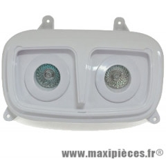 Phare halogène double optique 2x20w blanc pour mbk booster yamaha bws (2004)