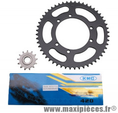 Kit chaine 50 à boite (420-13x52) : peugeot xp6 SM de 1996 à 2001