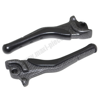 levier de frein de scooter pour nitro/aerox carbone mat (paire)