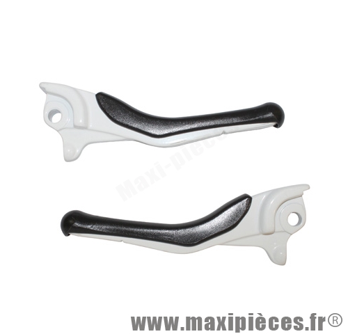 levier de frein de scooter pour nitro/aerox blanc (paire)