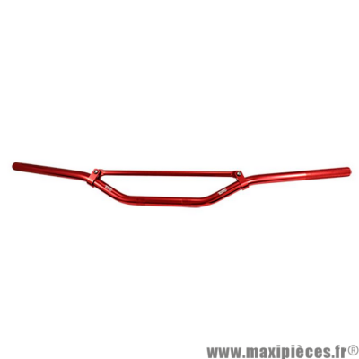 Guidon pour 50 a boite type cross matière alu couleur rouge l810mm h55mm avec barre de renfort Rouge