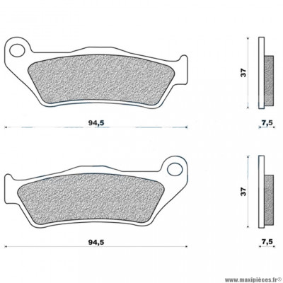 Plaquettes de frein organique RMS pour maxi-scooter 125 skyliner / majesty / burgman * Destockage !