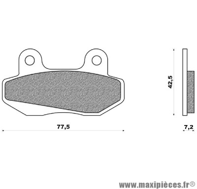 Plaquettes de freins pour 125 honda sonic 125/600 hyosung comet ...