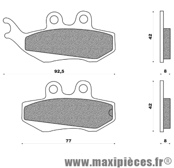 Plaquettes de freins pour aprilia mx rs benelli velvet beta enduro sm cpi gtr derbi senda gilera dna runner hm derapage malaguti xsm mbk x limit peugeot elyseo elystar piaggio vespa rieju rs1 yamaha dt tzr ...