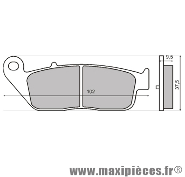 Plaquettes de freins pour kymco x citing 500 ...