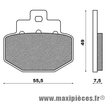 Plaquettes de freins Newfren pour benelli adiva derbi gp1 gilera dna runner piaggio super hexagon vespa ... (FD0298BKS) * Déstockage !