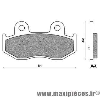 Plaquettes de freins pour 250/400 suzuki burgman ...