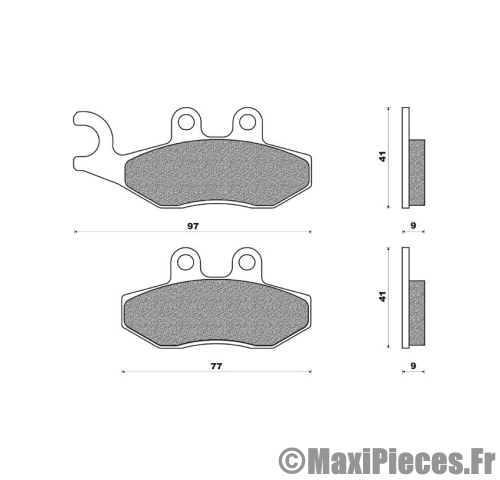 Plaquettes de freins Piaggio X9.