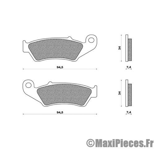 Plaquettes de freins yamaha yz.