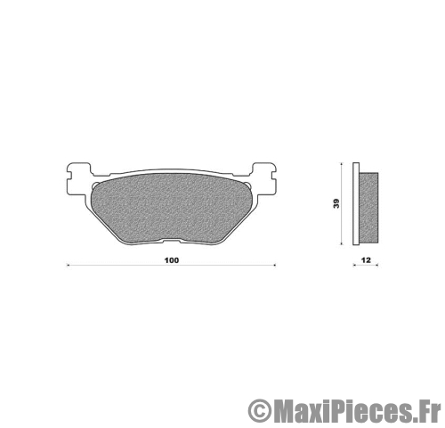 Plaquettes de yamaha t-max.