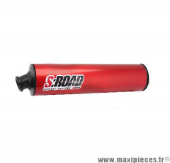 Embout/cartouche/silencieux pour pot d'échappement mvt S-ROAD (ECAR 1) 3 vis de fixation 50 à boite (homologué).