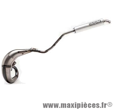 Pot d'echappement yasuni cross hm (passage haut) pour rieju mrx smx yamaha dt 2 parties.