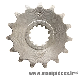 Pignon de chaine (420) 15 dents pour moteur 50 à boite Minarelli am6 50cc